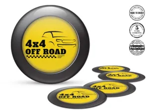 Hub Cap Sticker Custom Racing Sleek Emblems